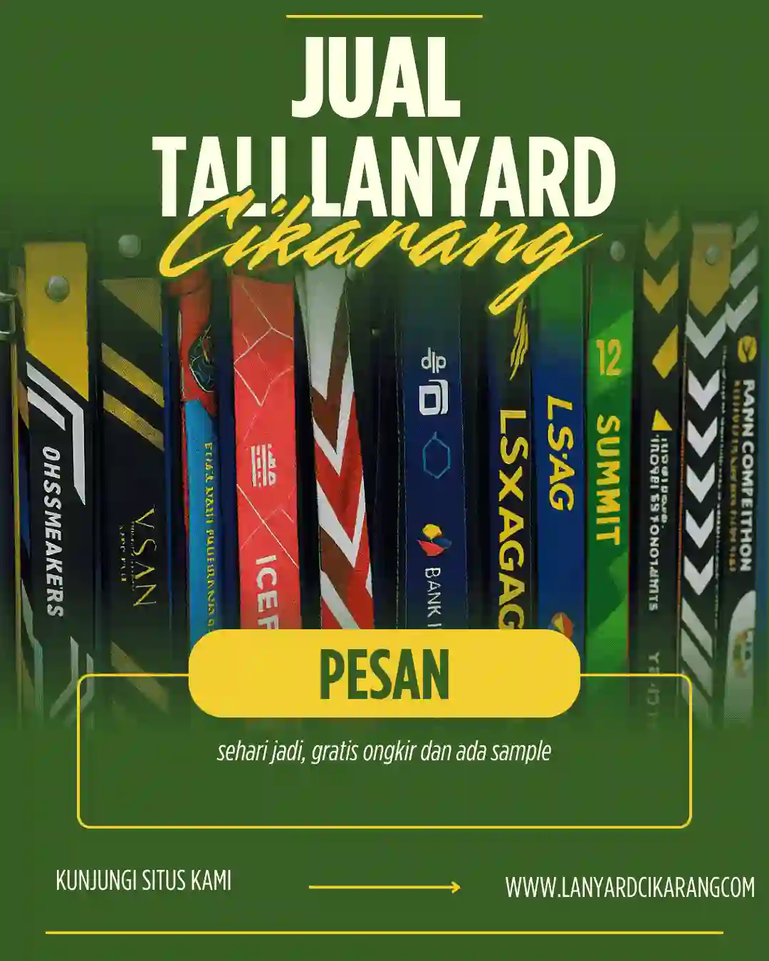 Jual Tali Lanyard Custom Murah dan Berkualitas di Cikarang